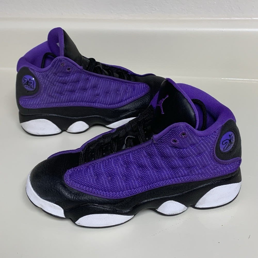 Nike Air Jordan 13 Retro Kids Youth Size 3Y Purple Venom Sneakers FD4649-501